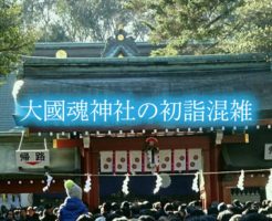 大國魂神社　初詣　混雑